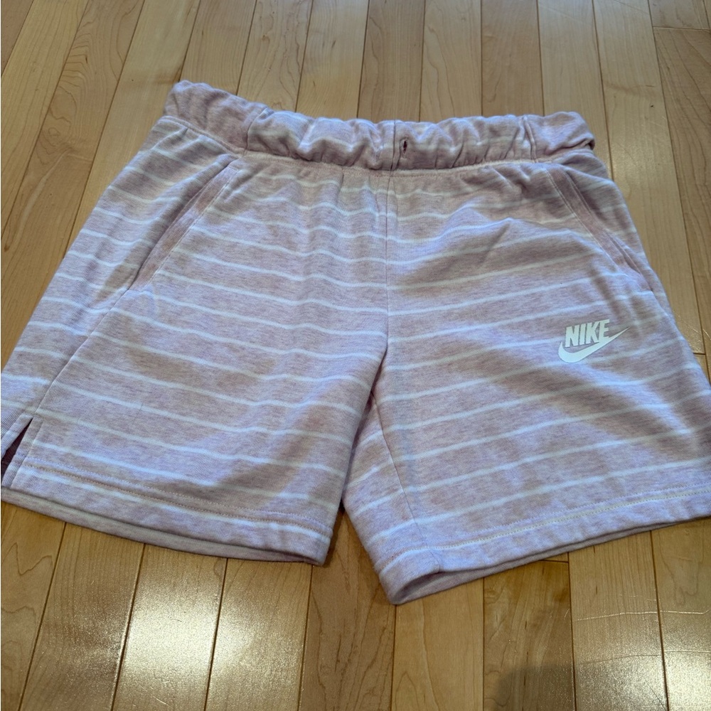 Nike Pink Striped Shorts Girls XL (Fits Women’s Small)